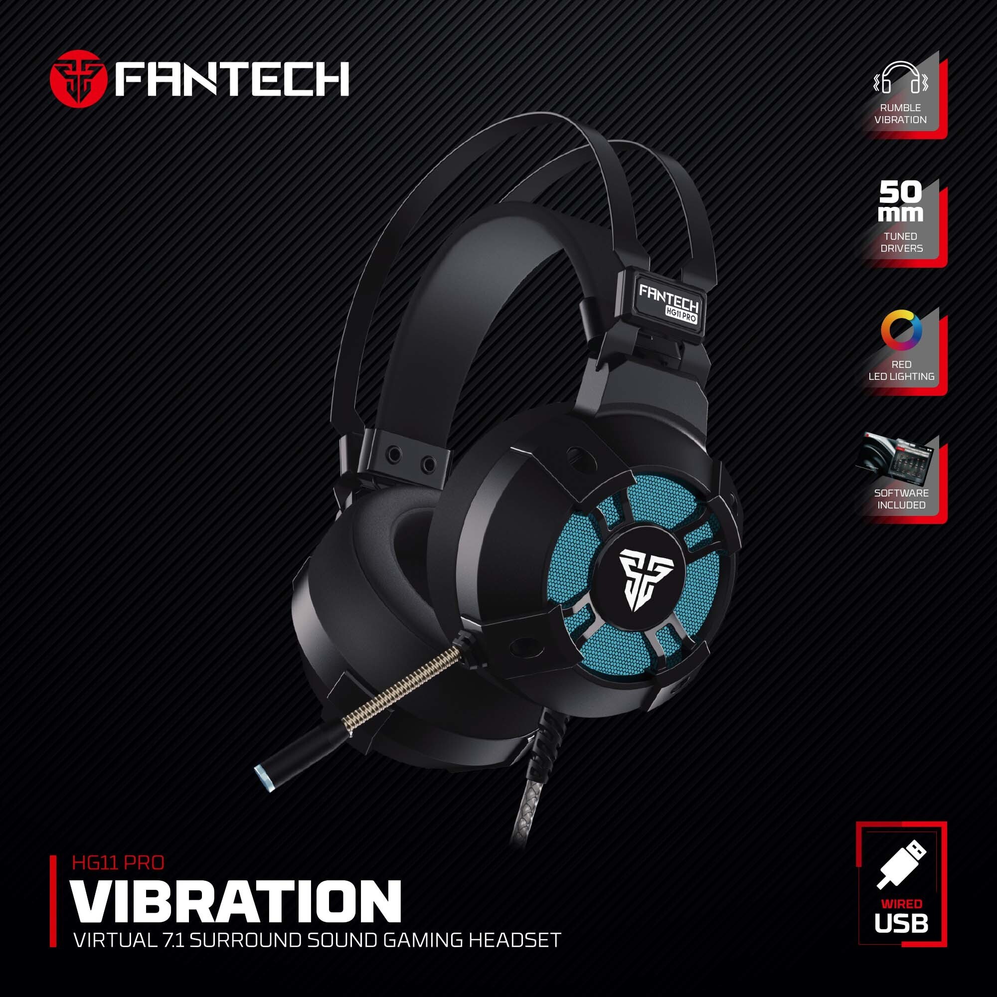 FANTECH HG11 7.1 Surround Gaming Headset